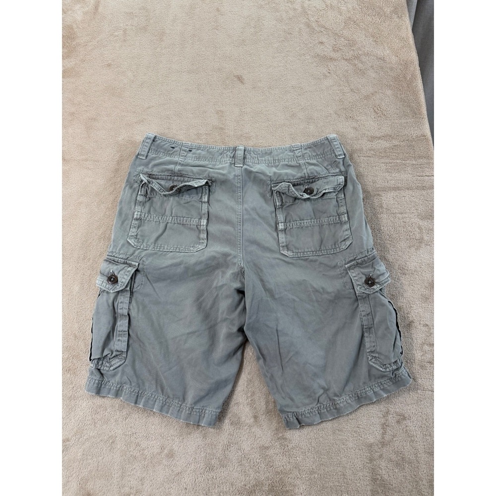 American Eagle Outfitters Men’s Cargo Shorts - Gray Green - Picture 7 of 12